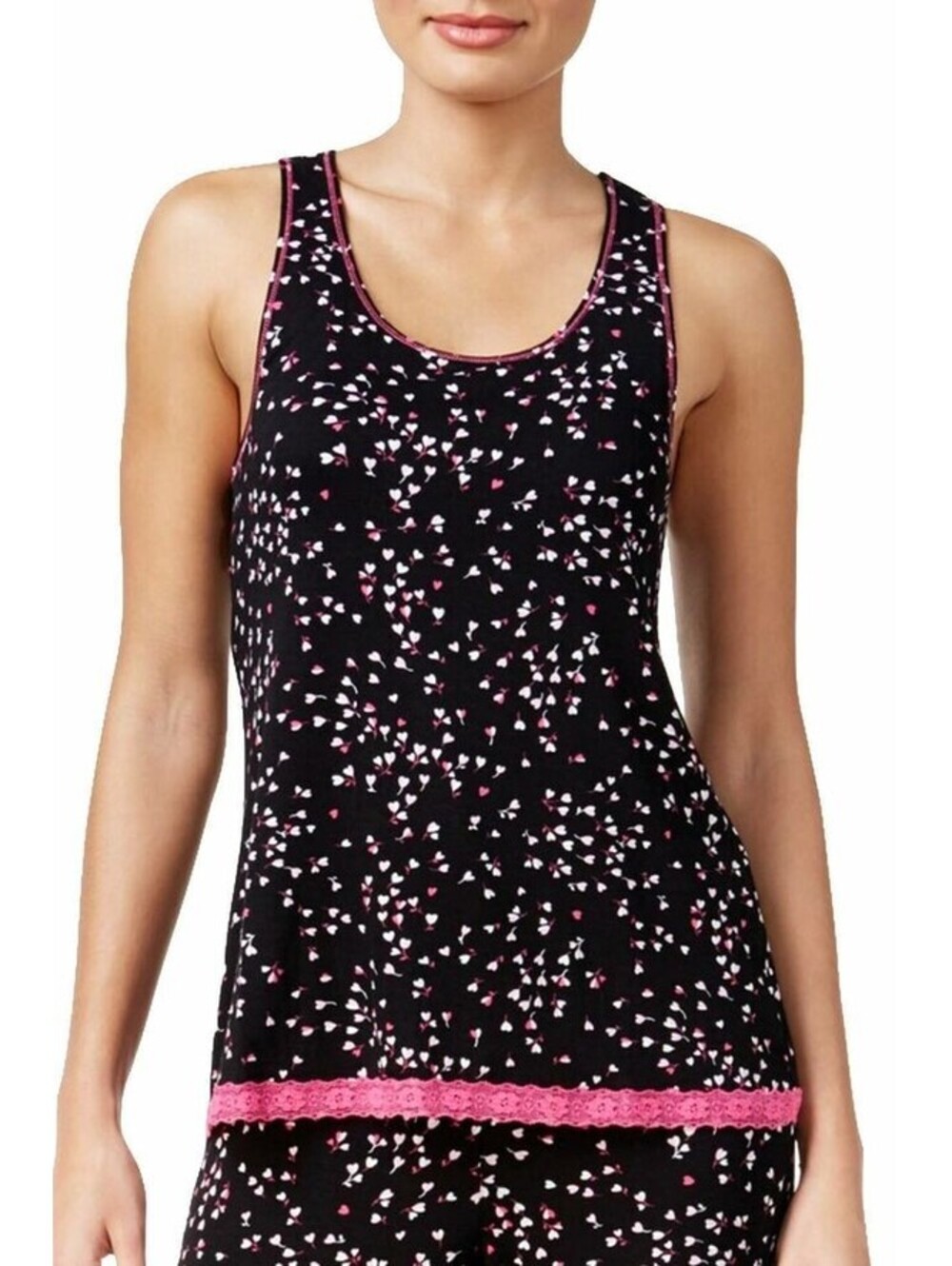 Jenni Womens Sleepwear Printed Racerback Tank Top Size S - Picture 1 of 2